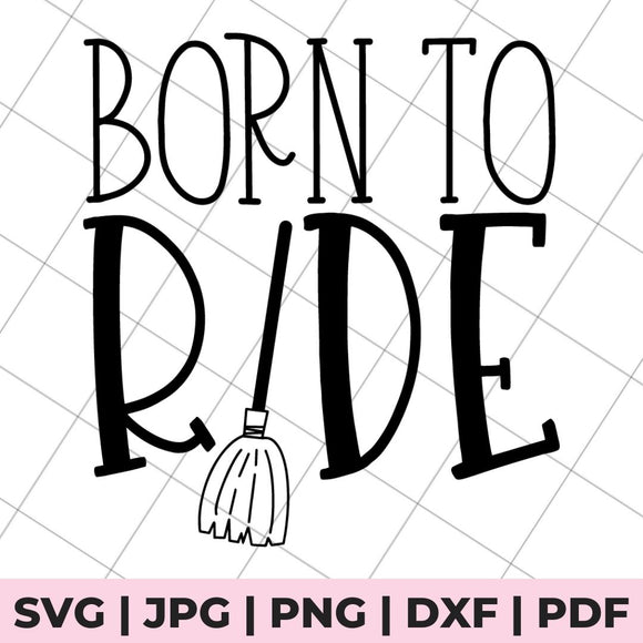 born to ride halloween svg file