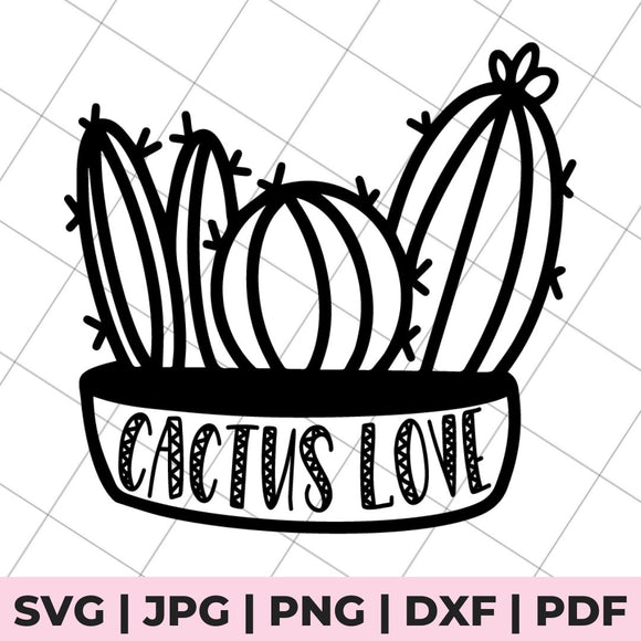 cactus love svg file