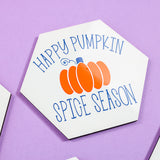 pumpkin spice coaster
