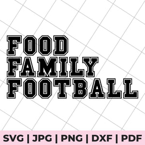 food family football svg file