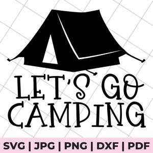 let's go camping svg