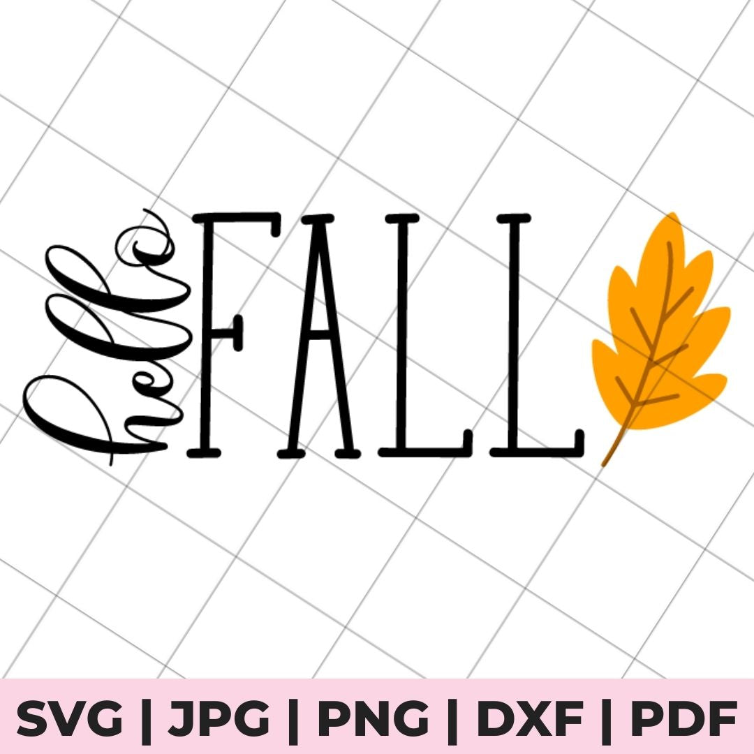 Hello Fall SVG File – The Country Chic Cottage