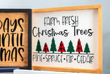 farm fresh christmas trees sign
