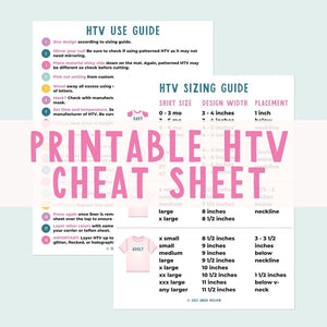 printable htv cheat sheet