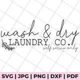 wash and dry laundry room svg file