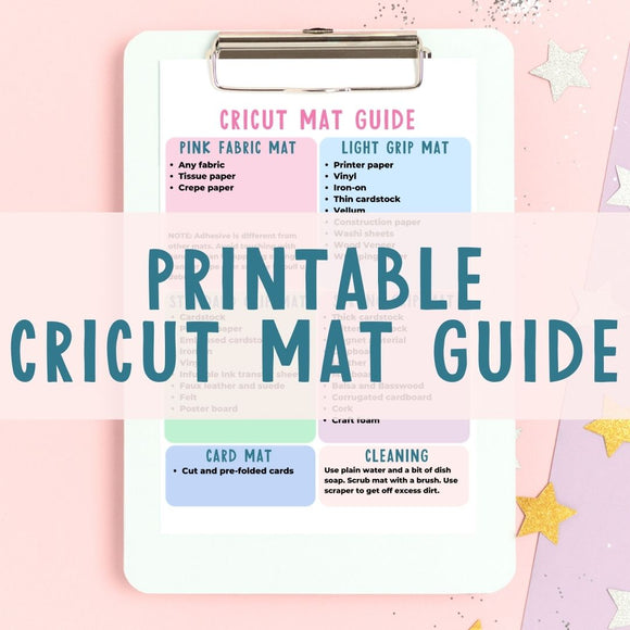 Instructions Mat Cricut Mat Guide Printable Sheet – The Country Chic Cottage