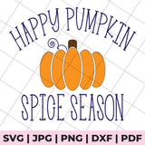 pumpkin spice season svg file