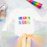 shirt with unicorn in training design